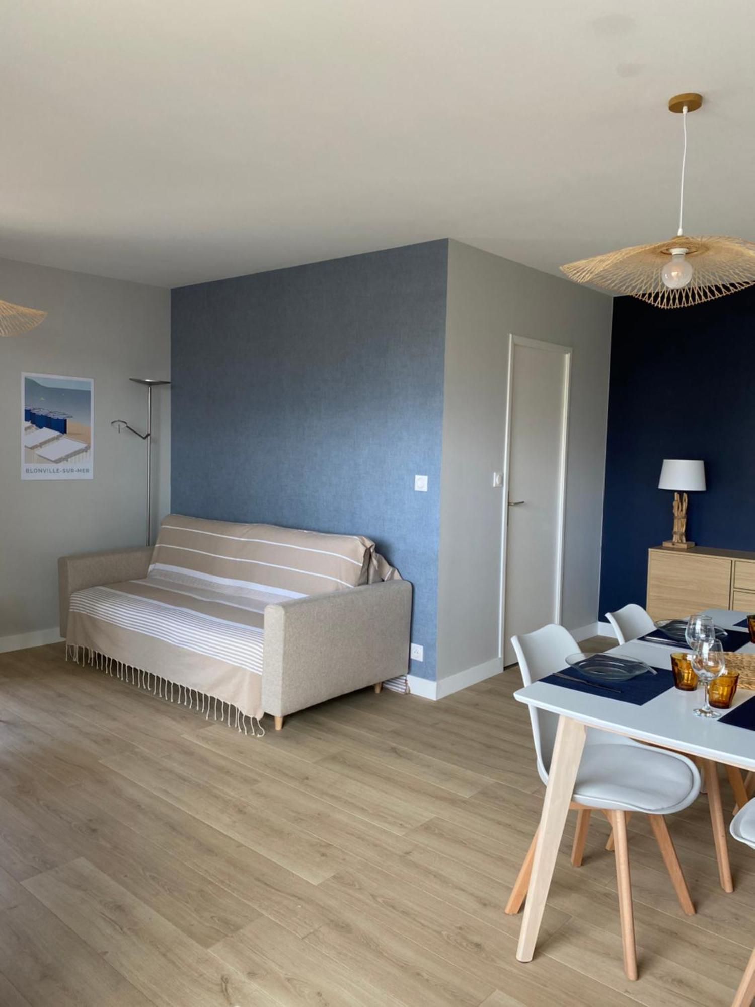 Appartement 65M2 Avec Balcon Vues Partielles Mer A 150M De La Plage Et Centre, Wifi Et Parking Prive Blonville-sur-Mer Εξωτερικό φωτογραφία